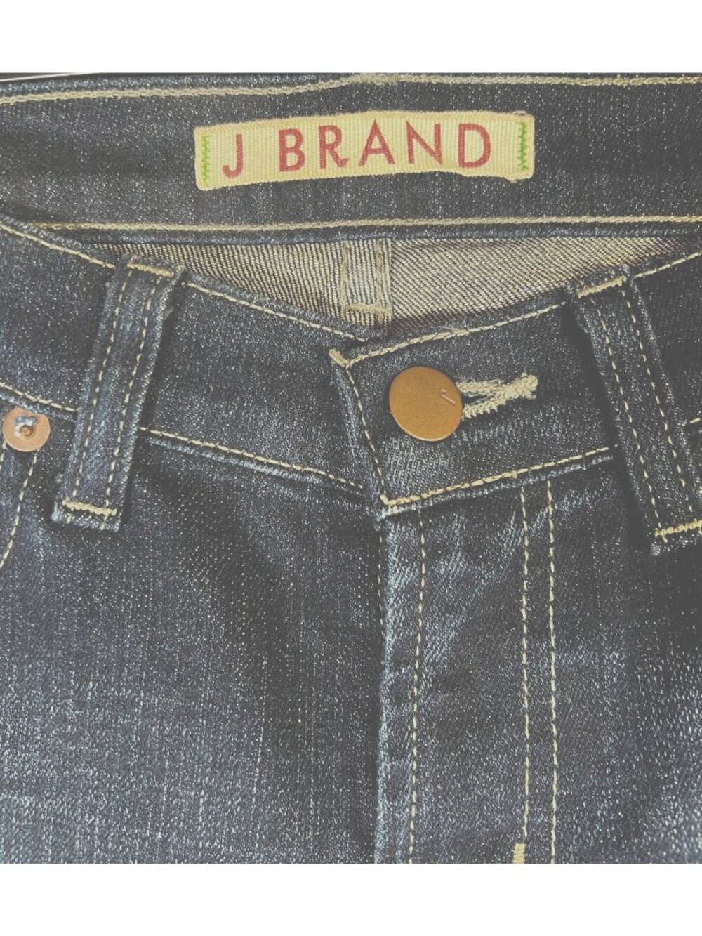 J Brand Womens Jeans Dark 27x29 Wash Slim Skinny Pencil Leg 912 Stretch Frayed - Picture 6 of 8